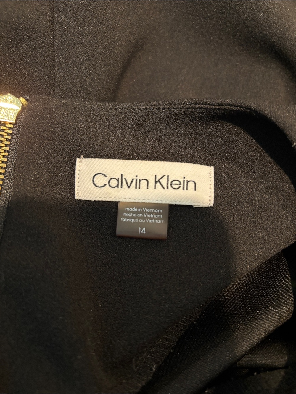 Calvin Klein Black Short-Sleeve Midi Sheath Dress - Picture 6 of 6
